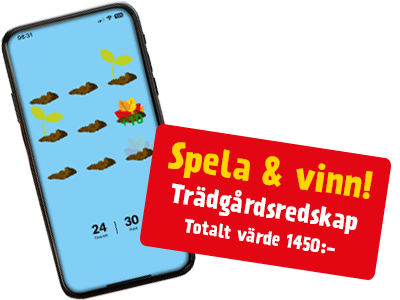 Spela & vinn trädgårdsredskap