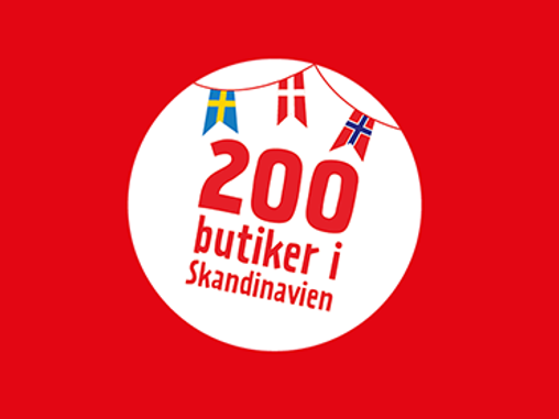  Vi firar 200 butiker i Skandinavien