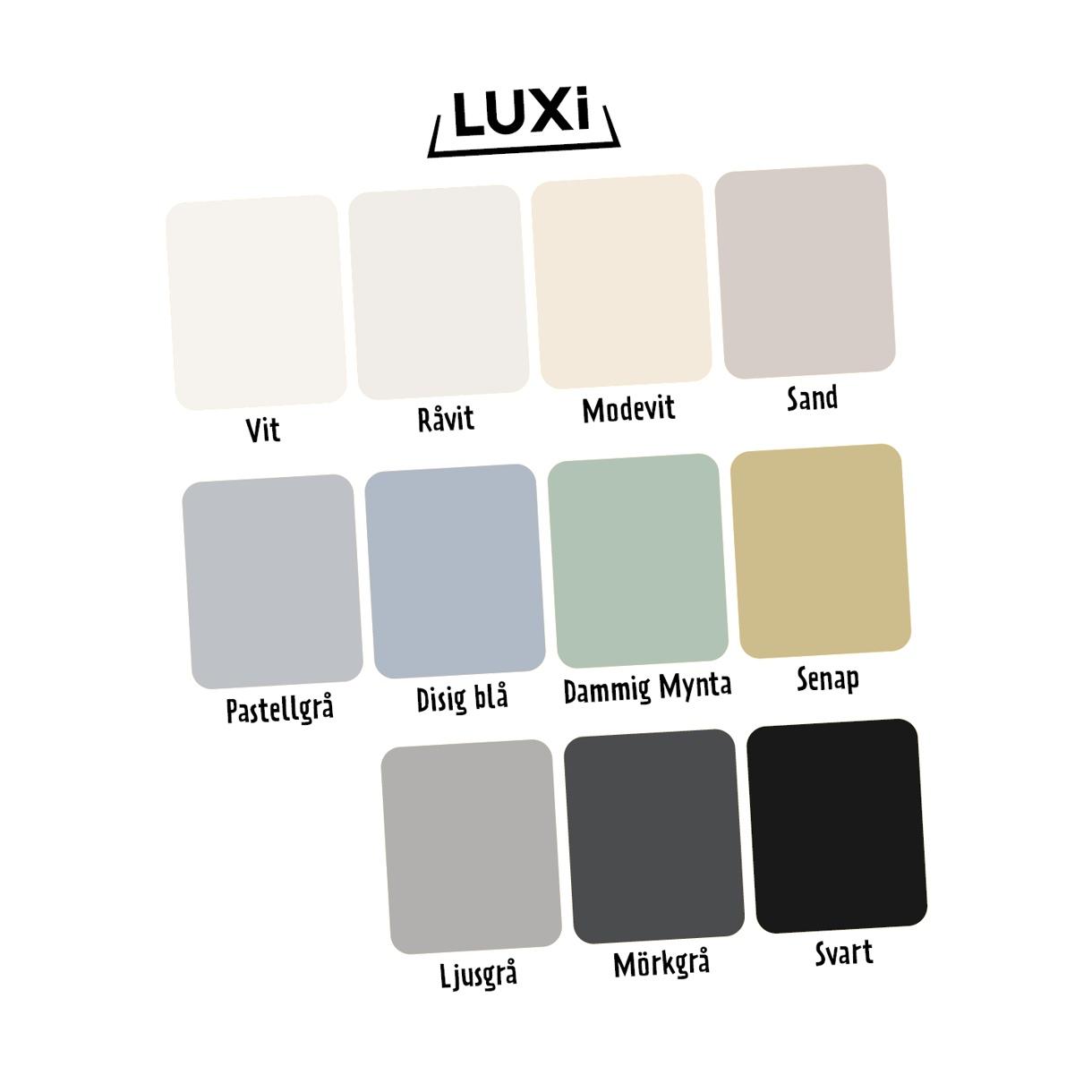 Färgkarta luxi