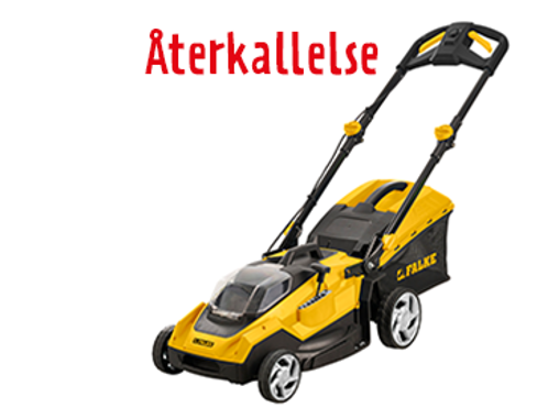 Återkallelse av gräsklippare