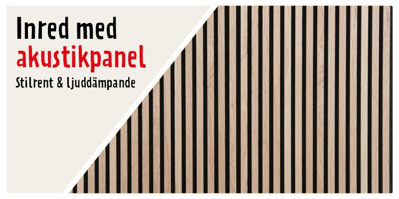 Inred med akustikpanel