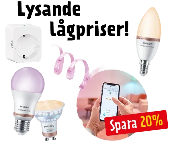 Lysande lågpriser - wiz 20%