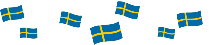 Sverigeflaggor grafik öppningsfest