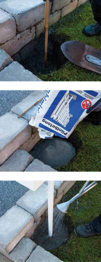 guide för gjutning av betongplint
