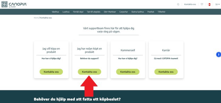 Beställa reservdel växthus guide