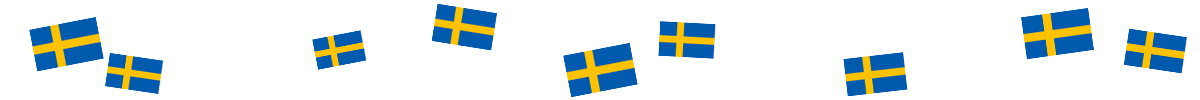 Öppningsfest Sverigeflaggor