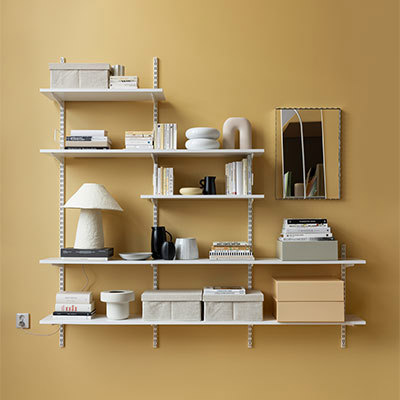 Elfa sparringsystem vägghylla