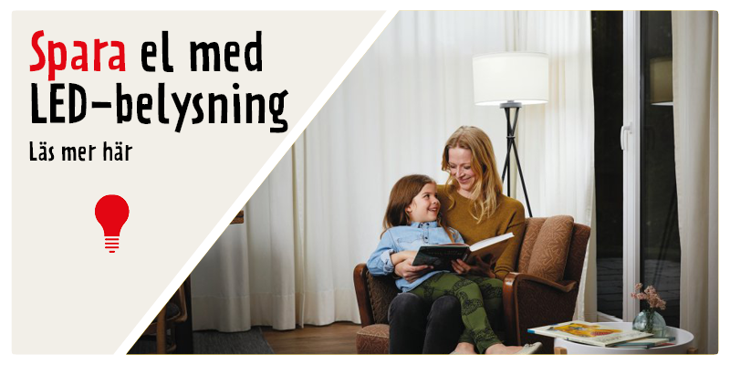 Spara el med LED-belysning
