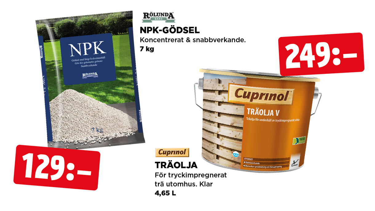 TV-spot kampanj - NPK & träolja