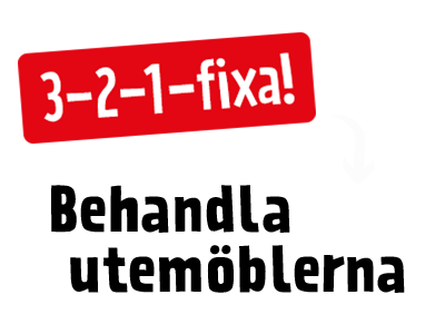 Behandla utemöblerna - guide