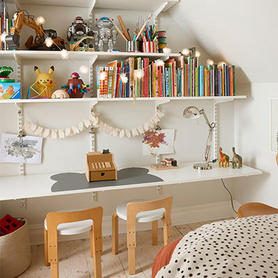 Elfa sparringsystem barnrum