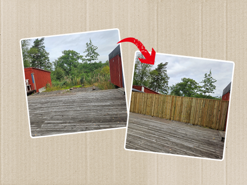 Staket till hundklubb